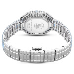 Matrix octagon watch Baguette cut, Metal bracelet, Blue, Stainless steel